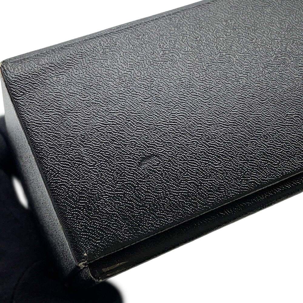 CHANEL Black Lambskin Leather Logo Wallet - Picture 14 of 16